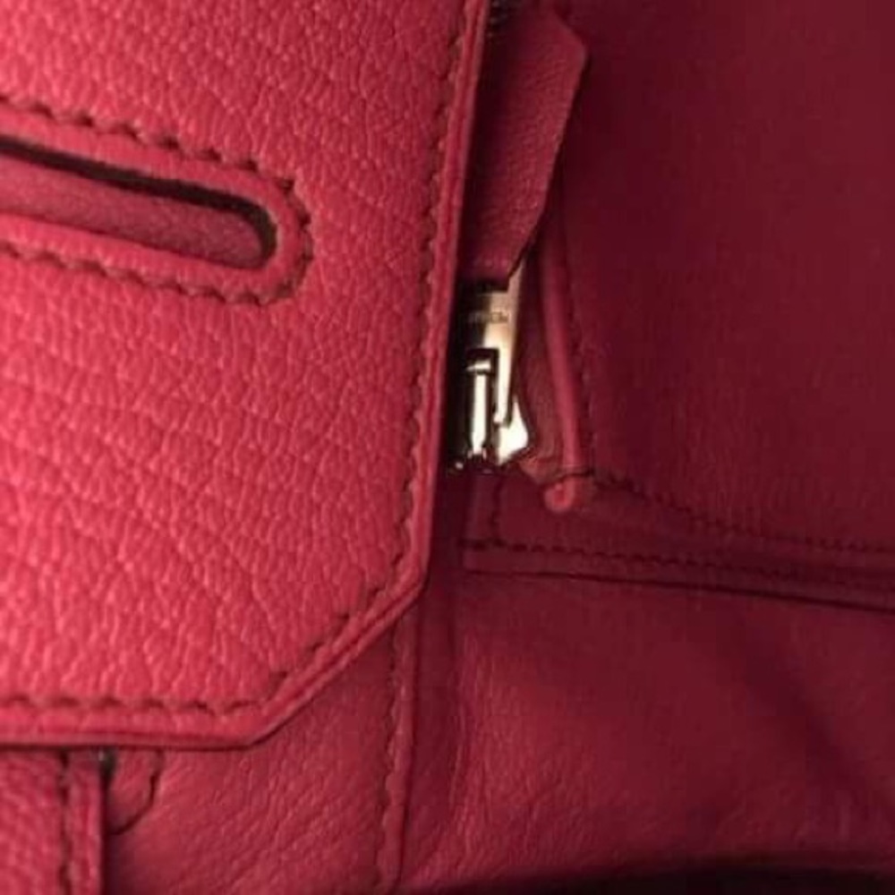 (SOLD) Hermes HAC 32 Birkin Fuschia Coromandel - Picture 7 of 8